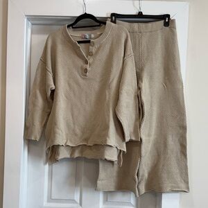 Free people Hailee sweater set color alfalfa S